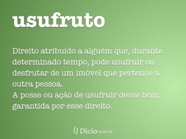 usufruto